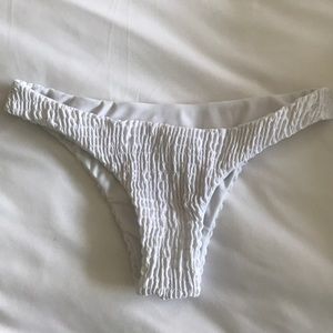 White bikini bottoms